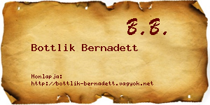 Bottlik Bernadett névjegykártya